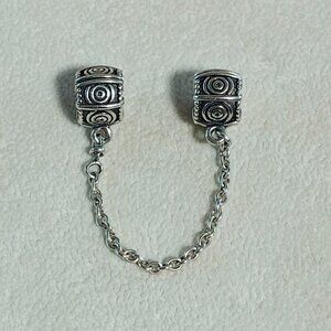 Authentic Retired Pandora Sterling Silver Dreamer Clip Safety Chain - 790583-05